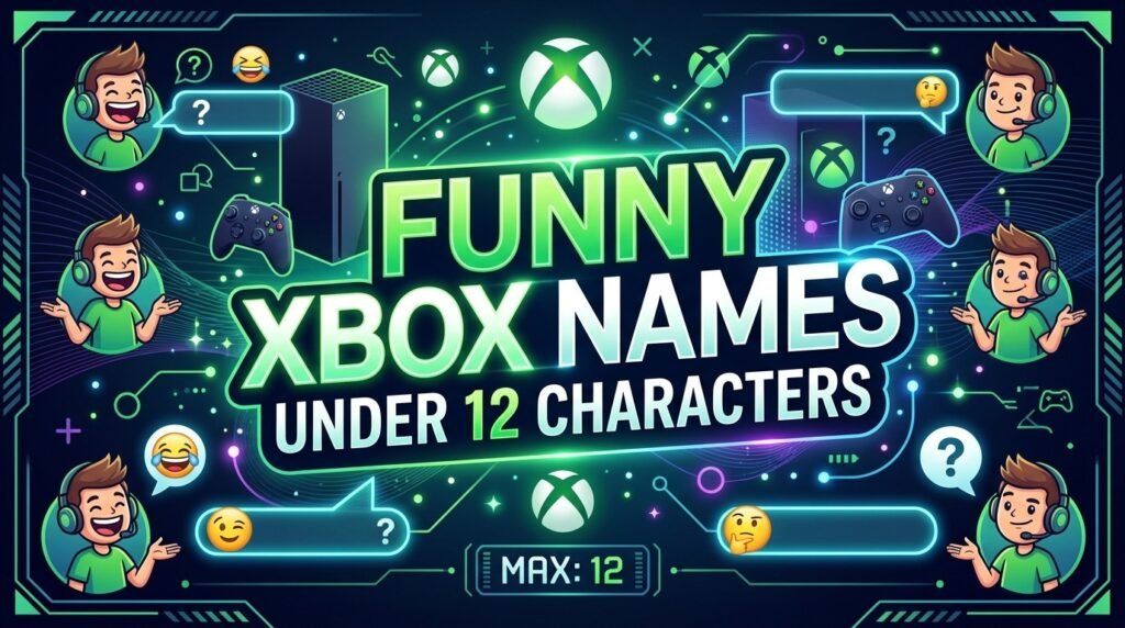 Funny Xbox names under 12 characters