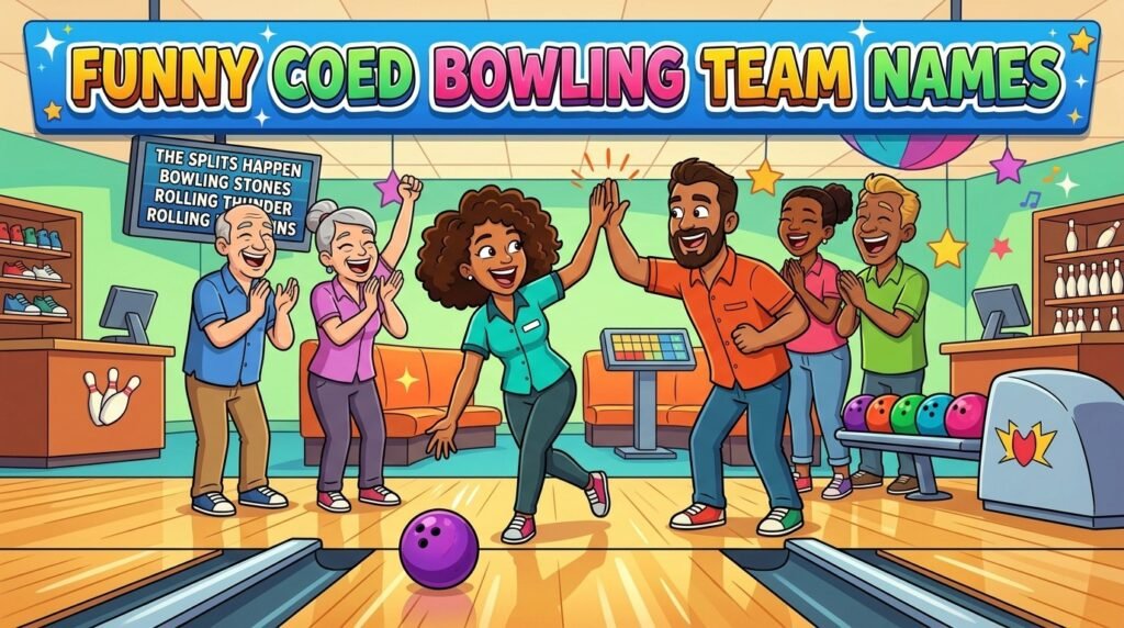 Funny coed bowling team names