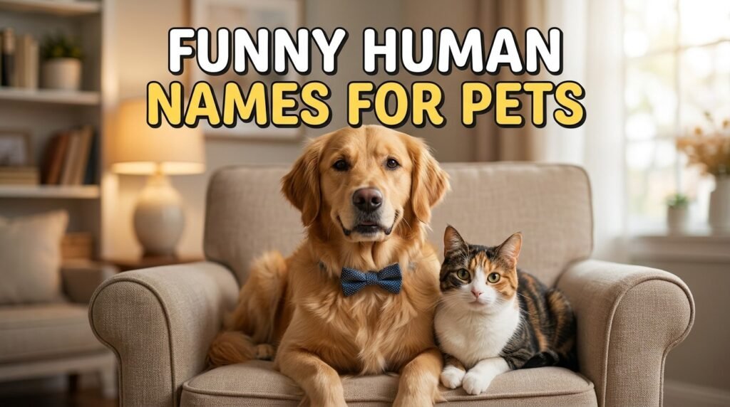 Funny human names for pets