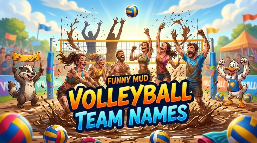 Funny mud volleyball team names