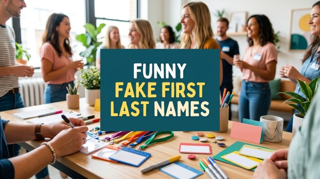 Funny fake first and last names