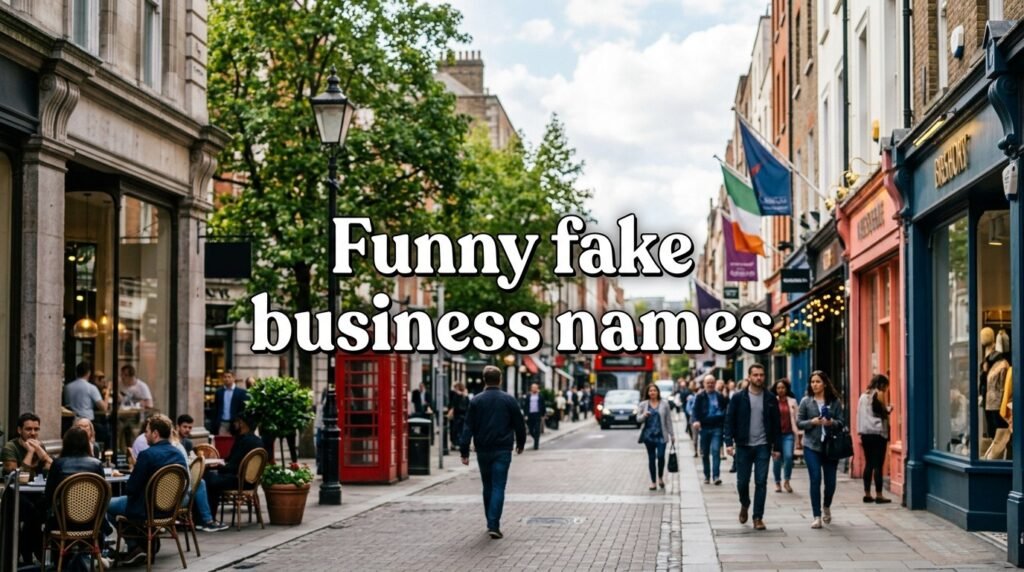 Funny fake business names