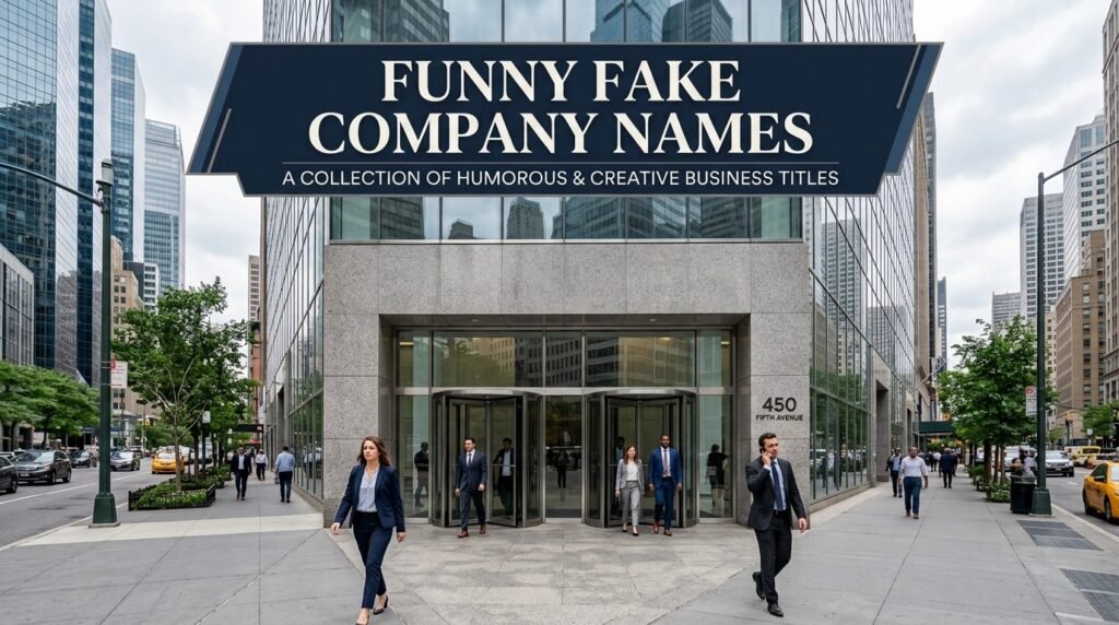 Funny fake company names