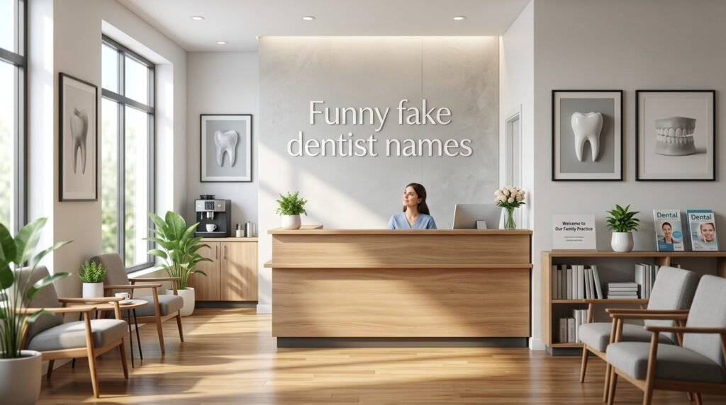 Funny fake dentist names