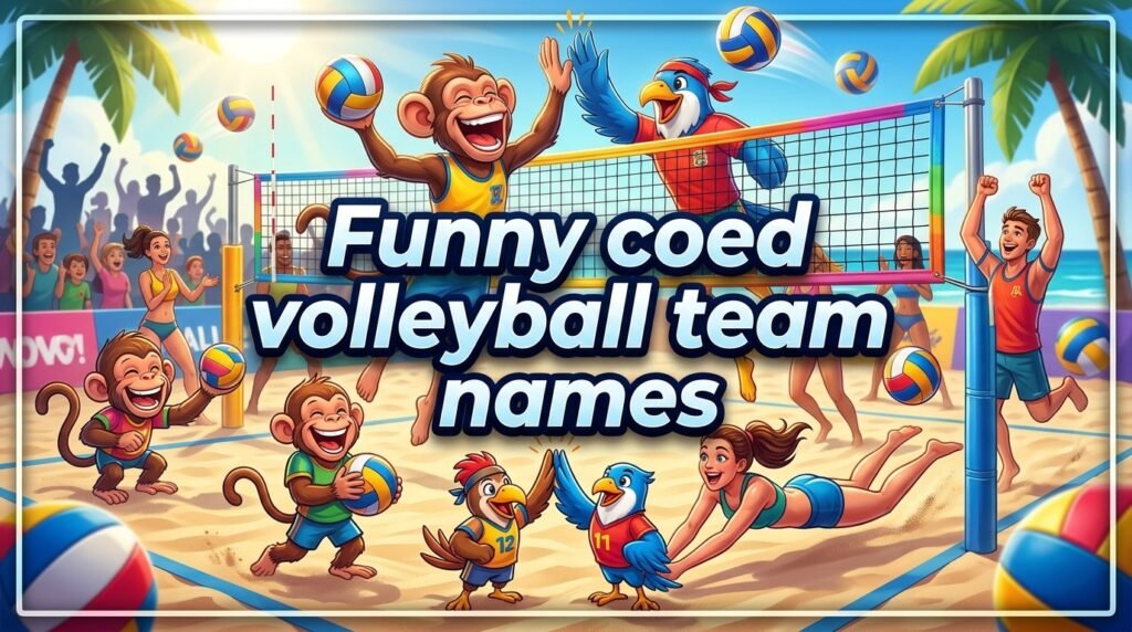 Funny coed volleyball team names