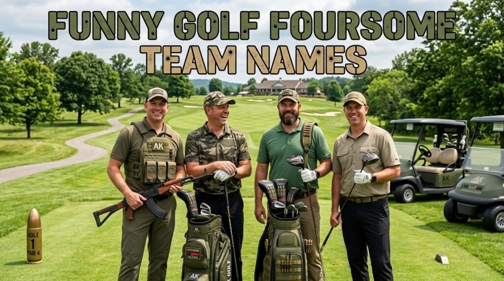 Funny golf foursome team names