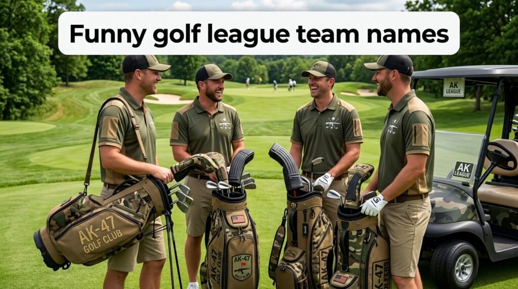 Funny golf league team names