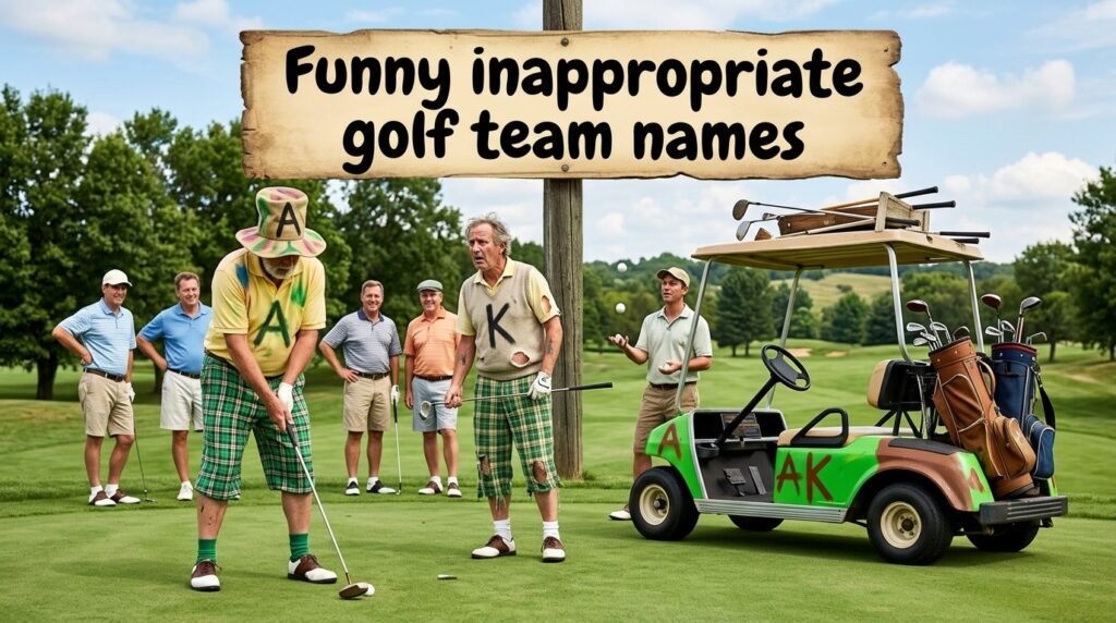Funny inappropriate golf team names