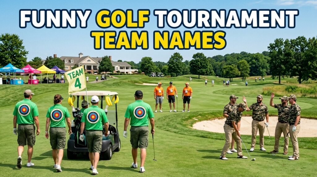 Funny golf tournament team names