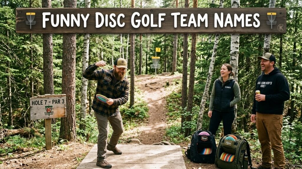 Funny disc golf team names