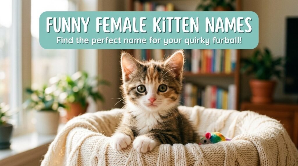 2. Funny female kitten names