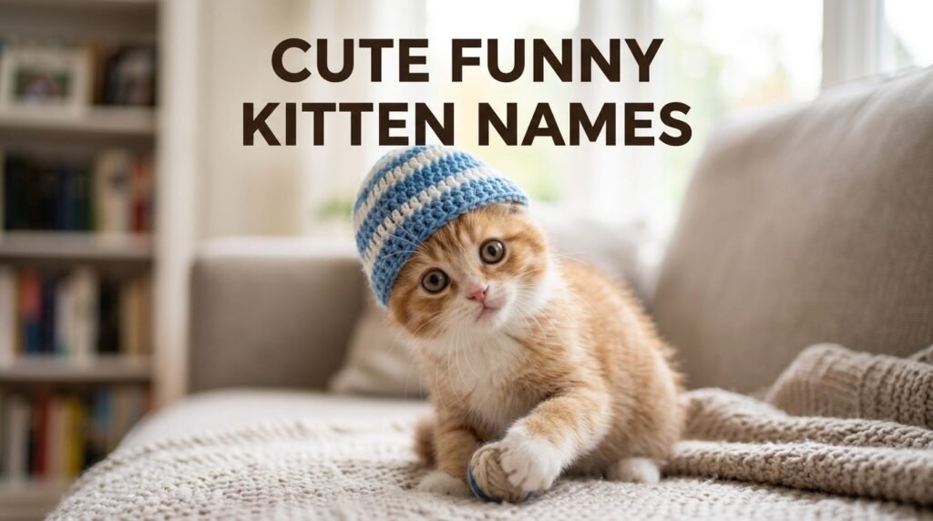 3. Cute funny kitten names