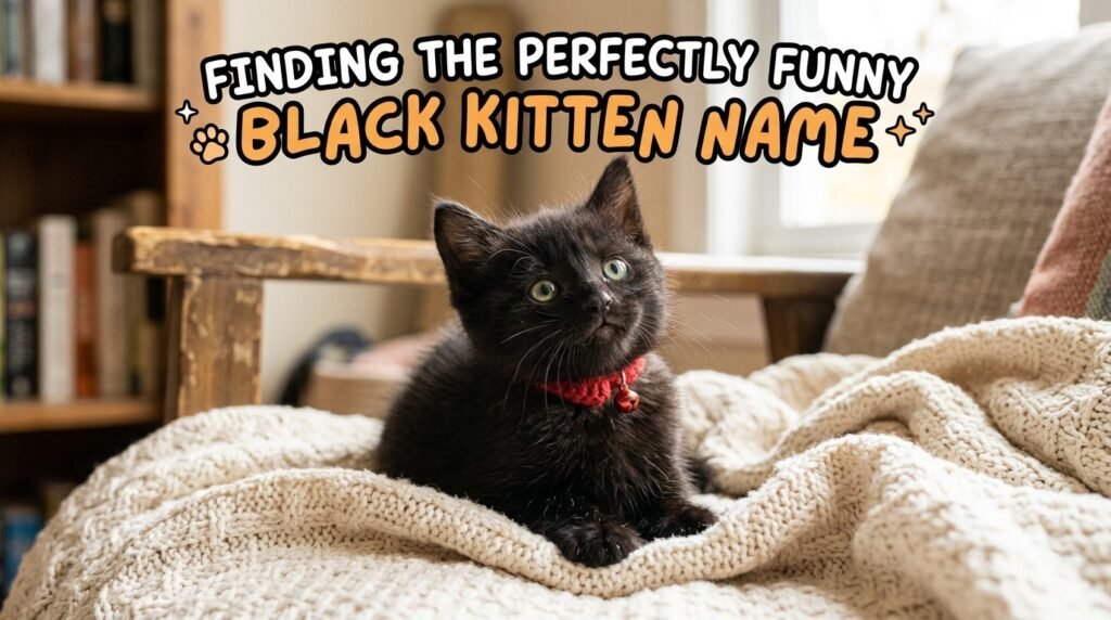 4. Funny black kitten names