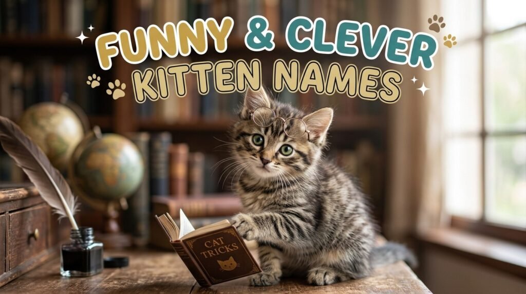 10. Funny, clever kitten names