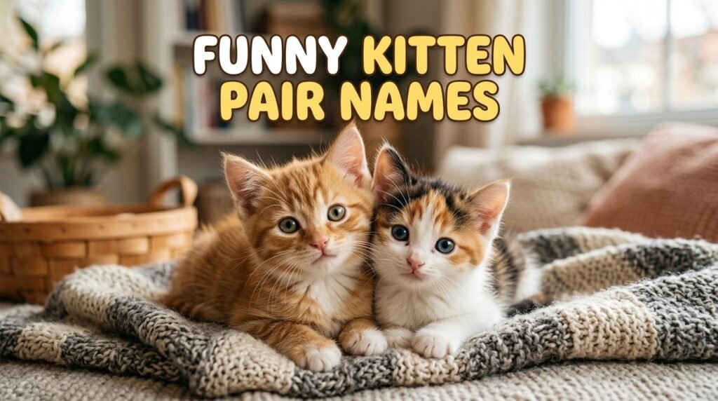 12. Funny kitten pair names