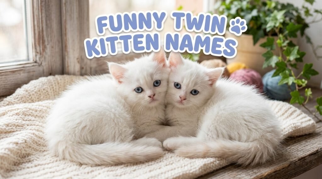 13. Funny twin kitten names