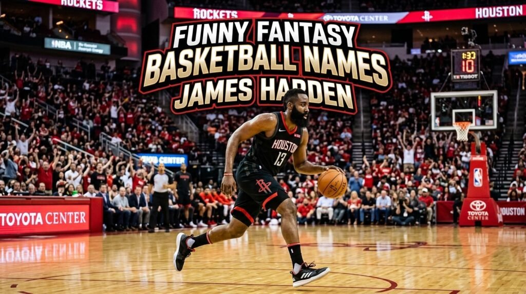 6. Funny fantasy basketball names James Harden