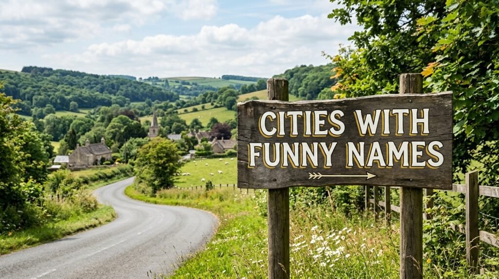 1. Cities with funny names