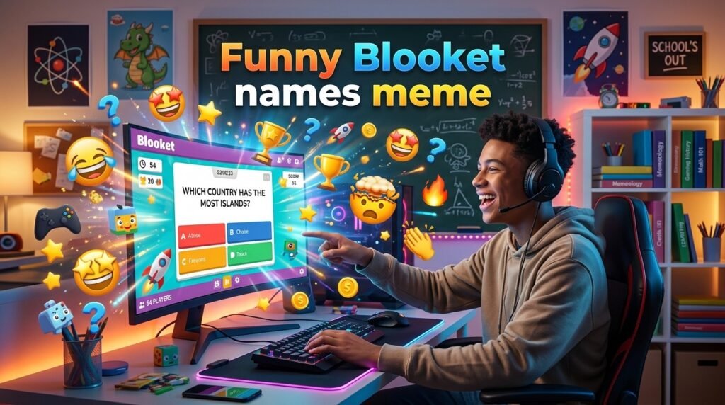 Funny Blooket names meme