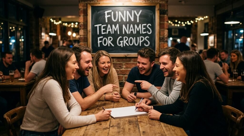 1. Funny team names for groups
