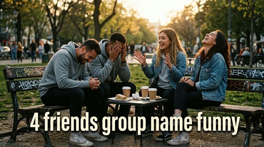 5. 4 friends group name funny