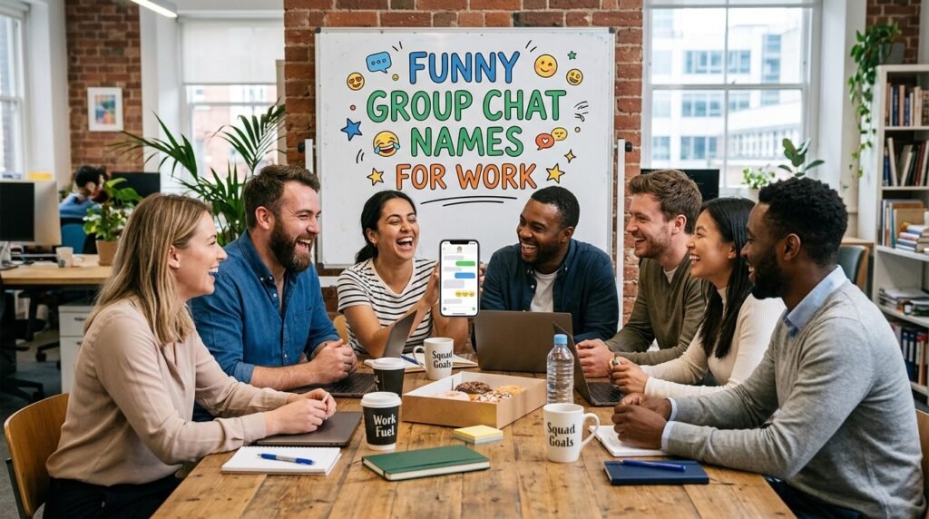 11. Funny group chat names for work