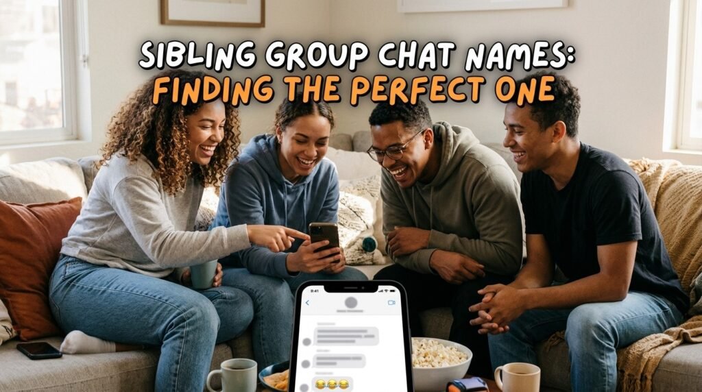 12. Funny sibling group chat names
