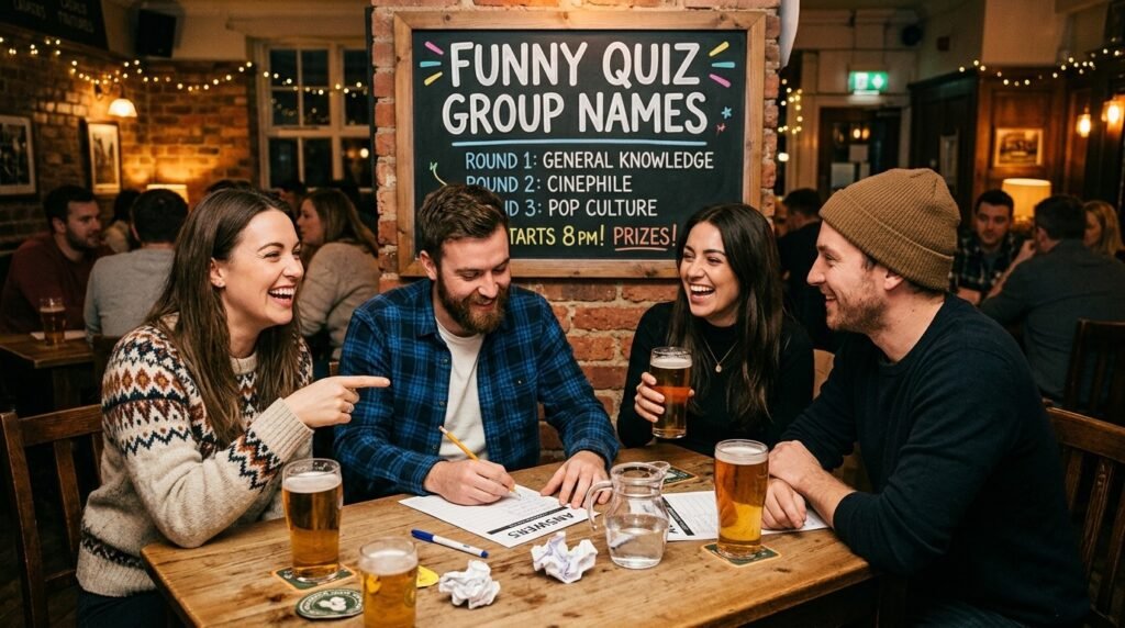 15. Funny quiz group names
