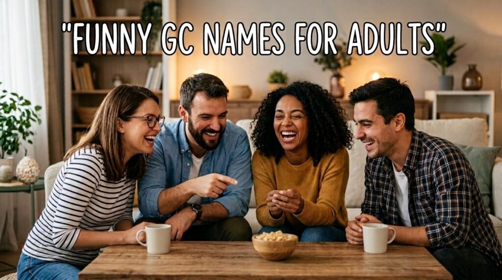 8. Funny gc names for adults