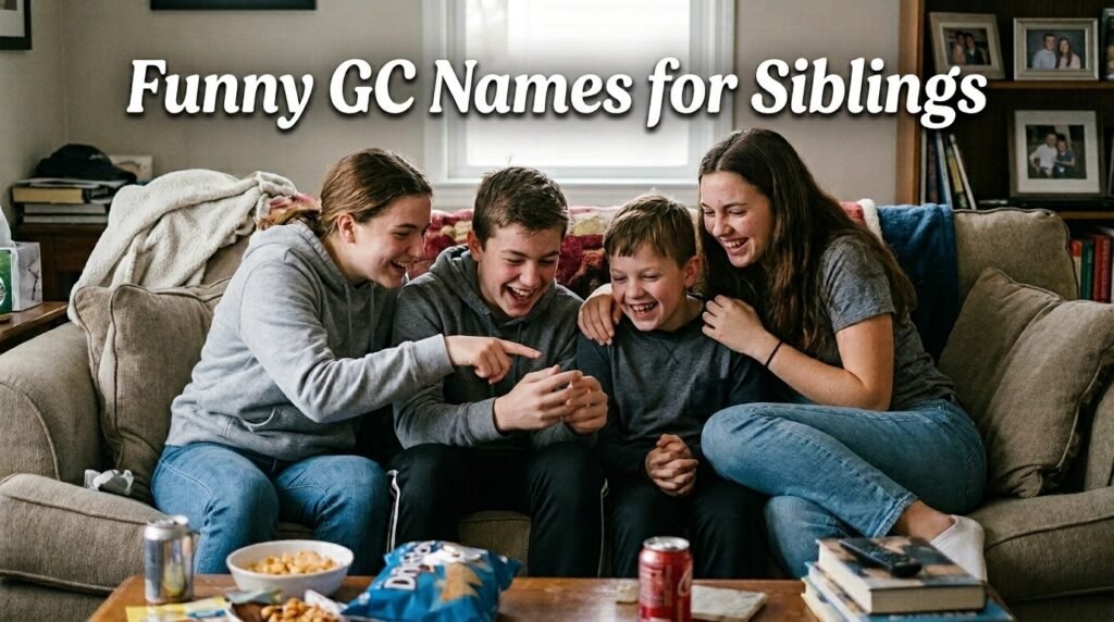 6. Funny GC names for siblings