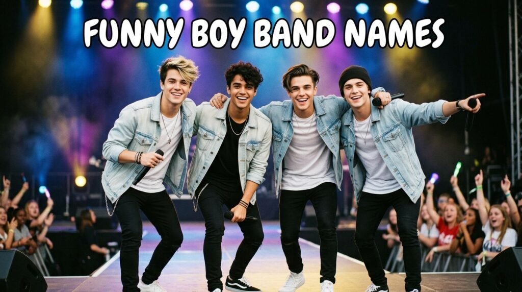 10. Funny boy band names