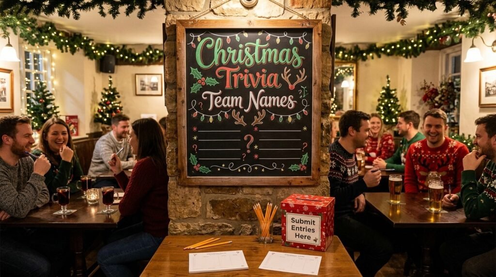 2. Christmas trivia team names funny