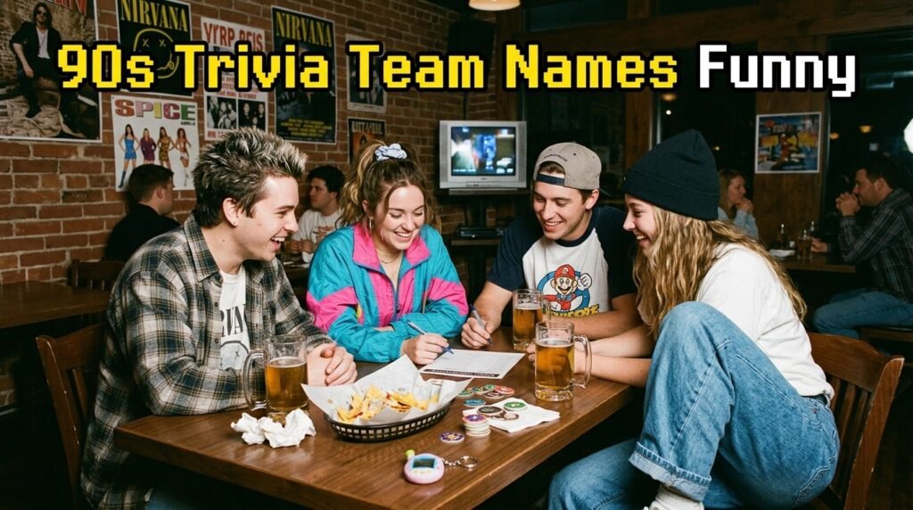 4. 90s trivia team names funny