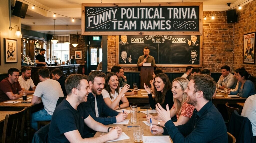 12. Funny political trivia team names