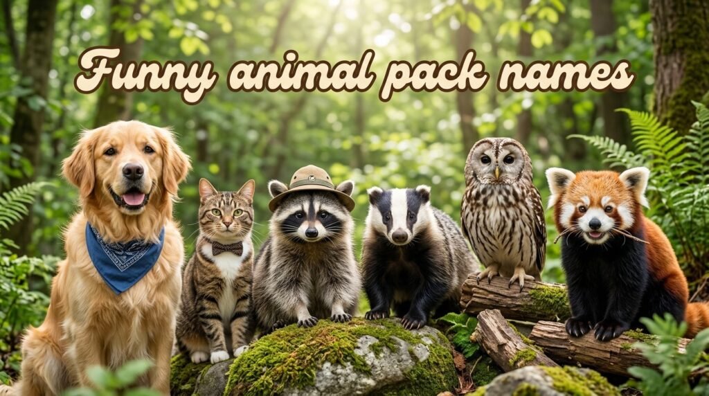 12. Funny animal pack names