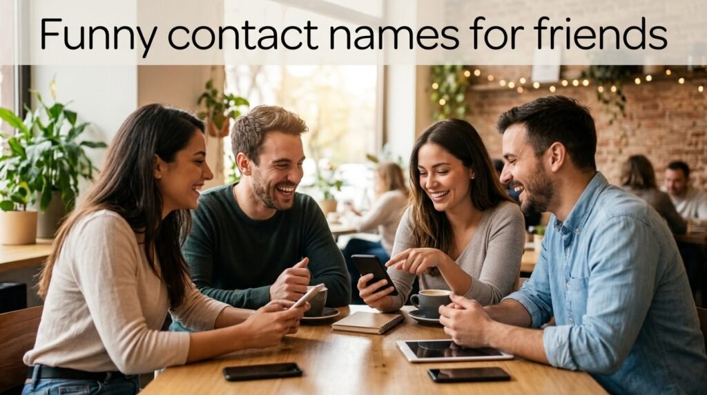 1. Funny contact names for friends