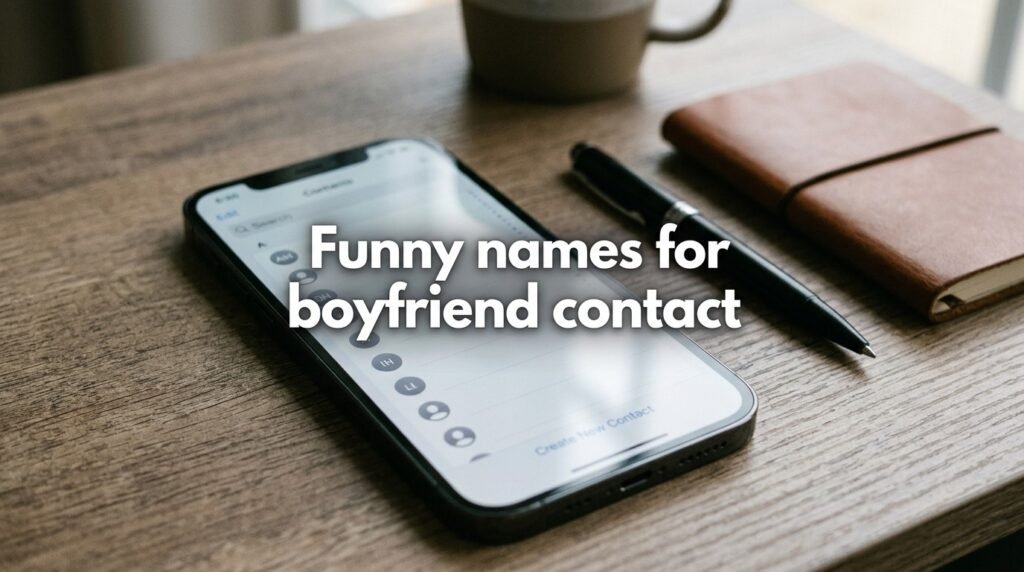 3. Funny names for boyfriend contact