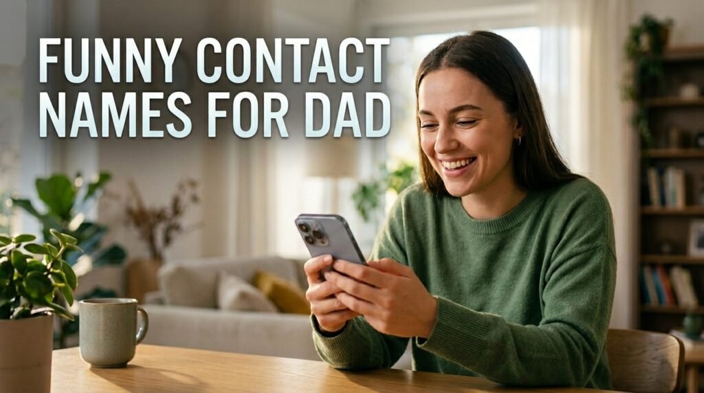 6. Funny contact names for dad