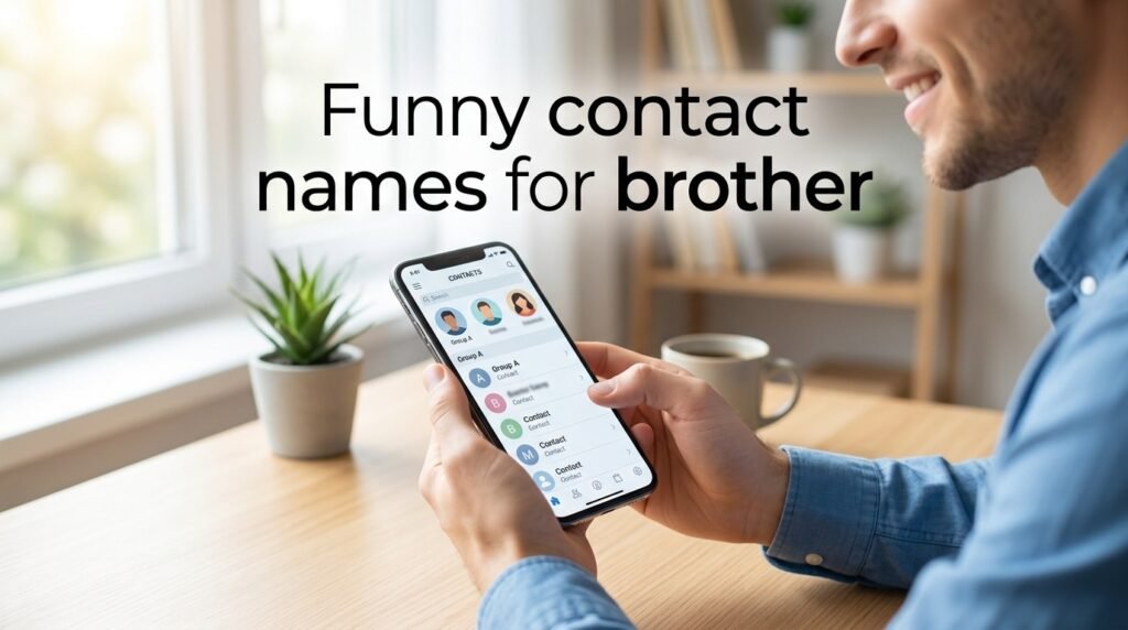 8. Funny contact names for brother