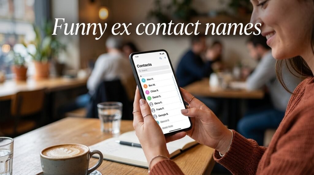 9. Funny ex contact names