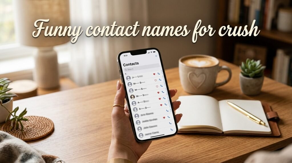 10. Funny contact names for crush