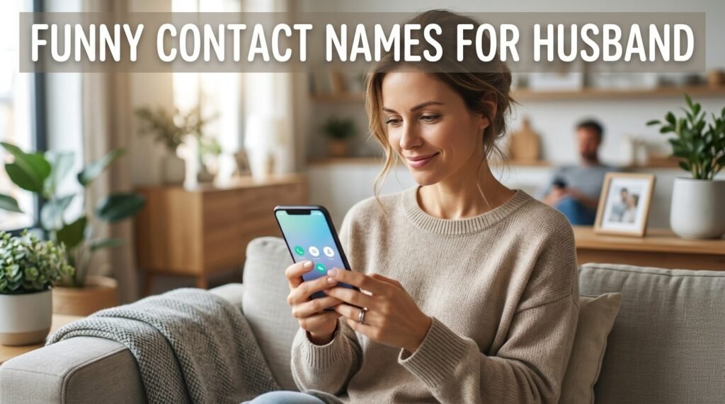 11. Funny contact names for husband