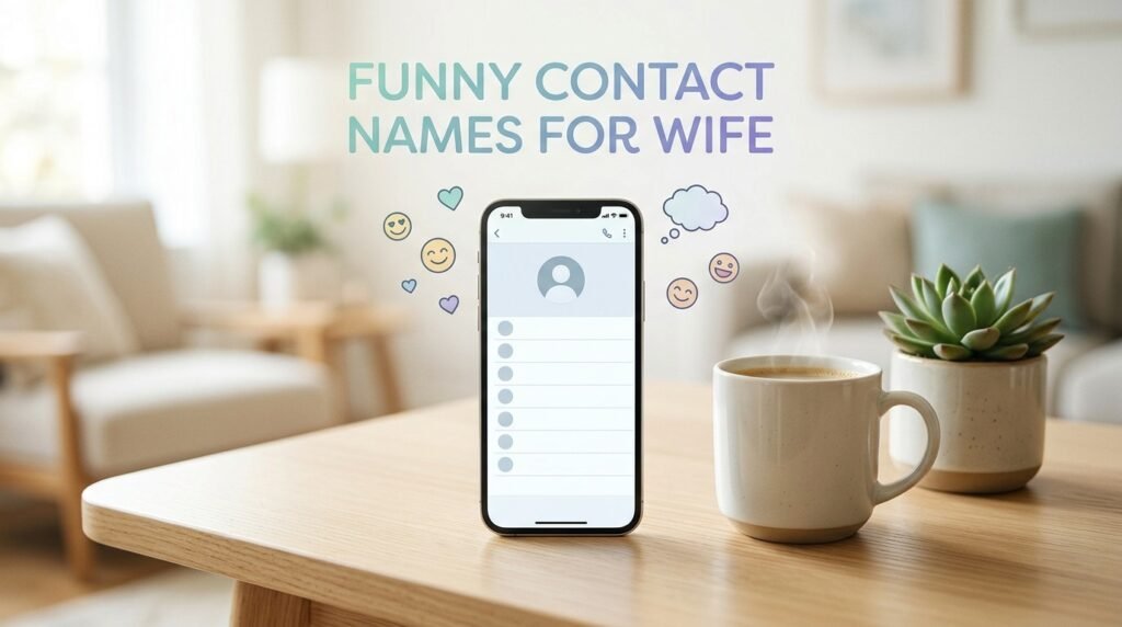 12. Funny contact names for wife