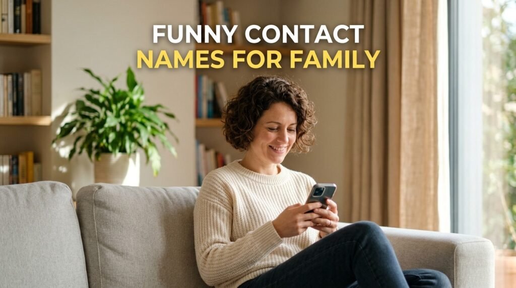 13. Funny contact names for family