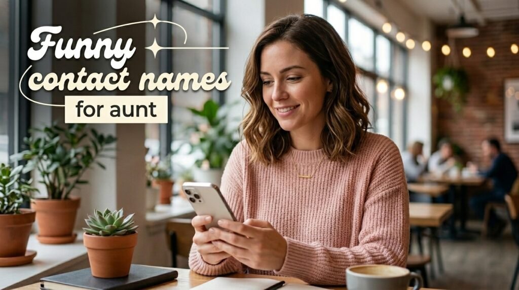 15. Funny contact names for aunt