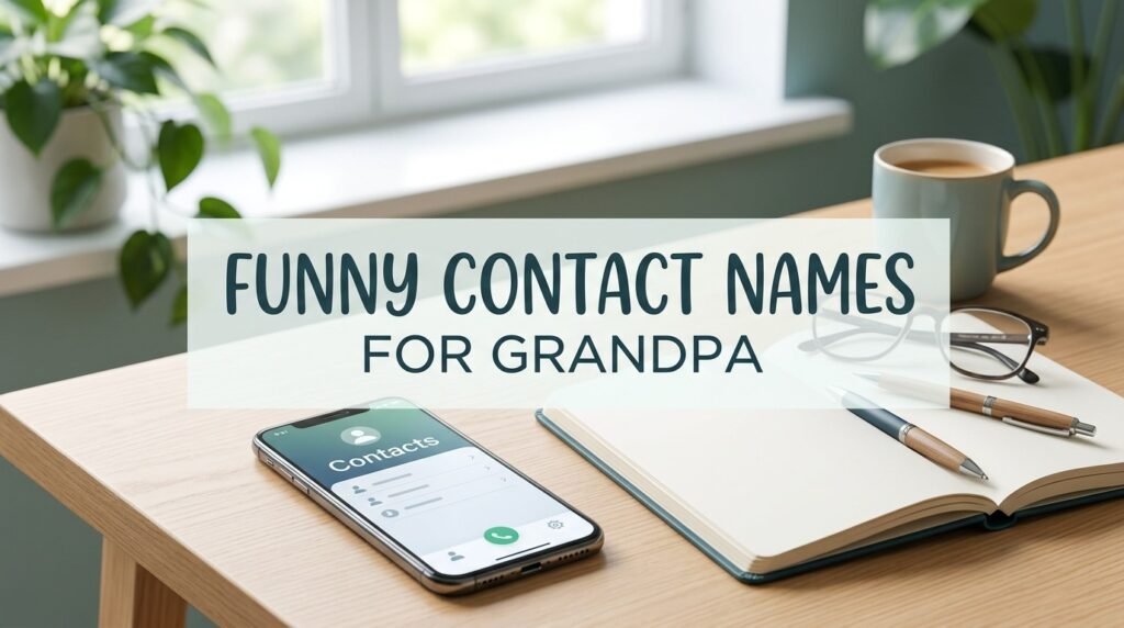 18. Funny contact names for grandpa