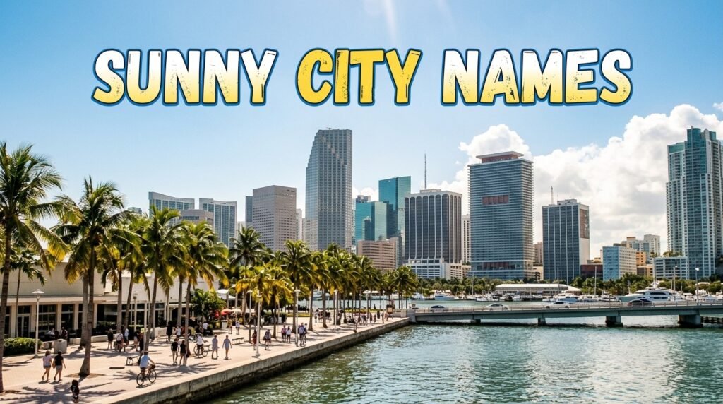 11. Sunny city names
