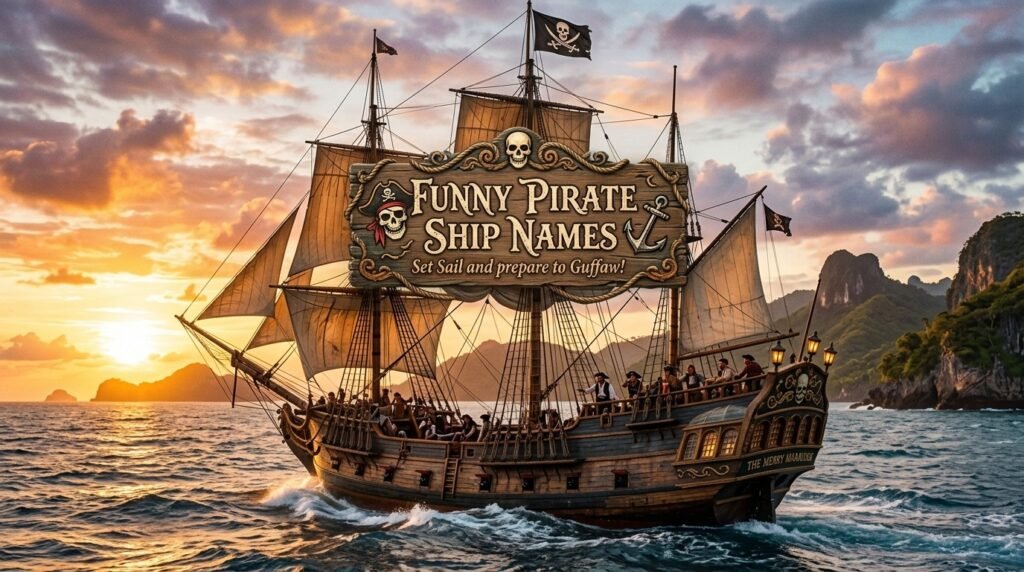1. Funny pirate ship names