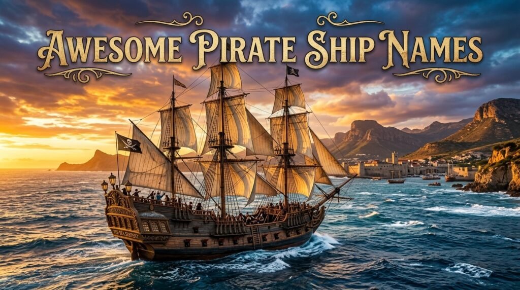 2. Awesome pirate ship names