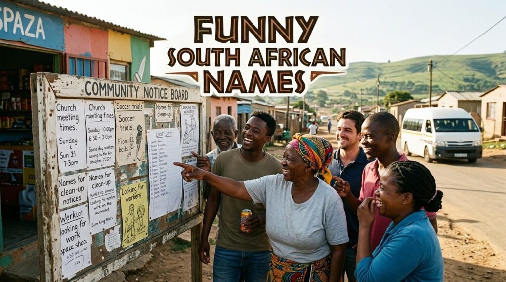 3. Funny South African names